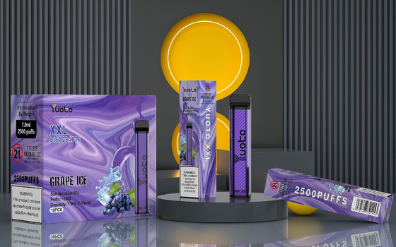 fábrica auténtica de yuoto xxl 2500 puff vape desechable 5% nic 7ml líquido 1200mah 35 colores disponibles