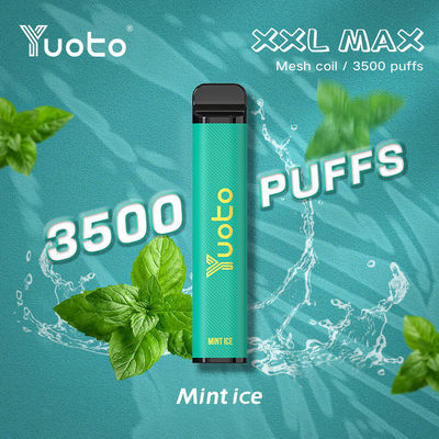 nuevo Yuoto XXL MAX 3500 Puffs desechables Vape menta bobina hojaldre menta hielo sabores