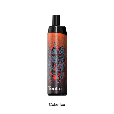 Venta al por mayor de fábrica directamente desechable Vape Pod 14ml Ejuice 650mAh Batería Coke Ice para distribuidores de hojaldre