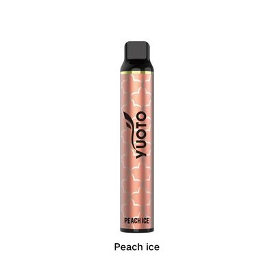 Yuoto Mejor Vape Desechable 2022 Peach Ice Luscious Wholesale Europe 3000 Puffs 50mg Nicotine