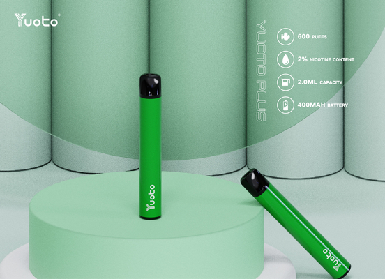 Nicotina 2ml E Juice Yuoto Plus del 2% 600 soplos Vape Pen With Tpd Certification