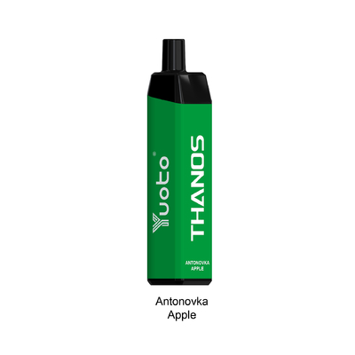 los thanos disponibles del vape del OEM del yuoto 5000 msds de los soplos aprobaron la manzana disponible de Antonovka del vaporizador