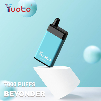 Descubre el rendimiento de Yuoto 7000 Puffs Vape Batería de 900mAh y 7000 Puffs