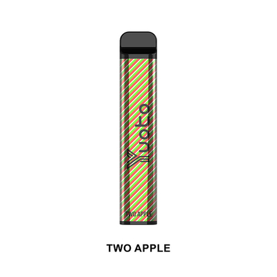 Yuoto Cig desechable de mayor duración XXL 2500 bocanadas Jugo de manzana doble 50 mg 7 ml