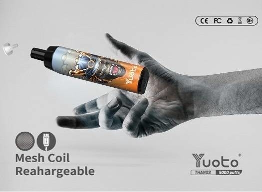Yuoto Thanos 5000 sopla las ventas directas de 5%/2% de la nicotina fábrica al por mayor del E-cigarrillo