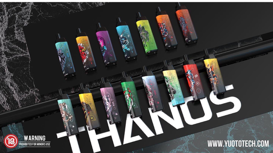 Yuoto Thanos 5000 soplos 14ml prellena el vaporizador disponible del E-jugo batería Capapcity de 650 mAh