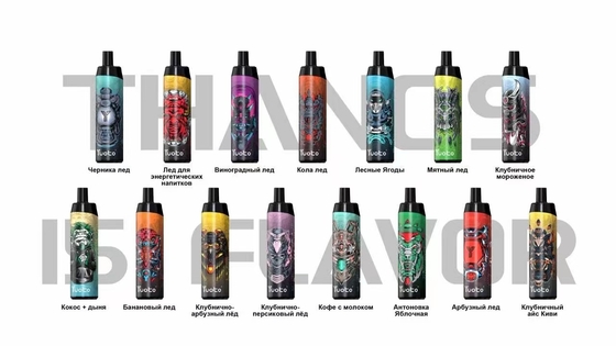 Yuoto Thanos 5000 soplos 14ml prellena el vaporizador disponible del E-jugo batería Capapcity de 650 mAh