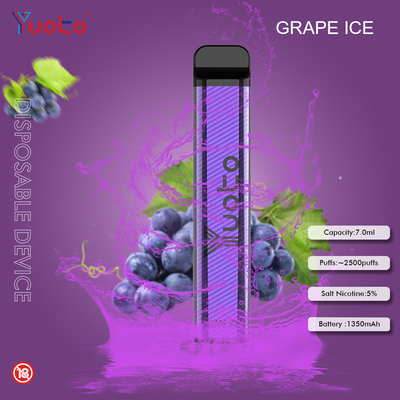 Soplos disponibles de Yuoto Vape 7ML 1200MAh 2500 del hielo del plátano 23 sabores