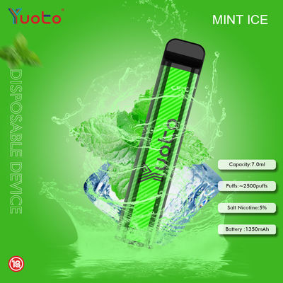 Hielo disponible de la sandía de los sabores de Vape Yuoto 23 de los soplos de la batería 2500 de 7ML 1200mAh