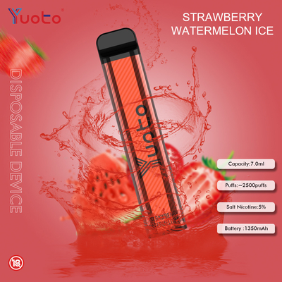 Nicotina disponible 1200 de Vape MAh Battery el 5% de los soplos de los sabores 7.0ML 2500 de Yuoto 23