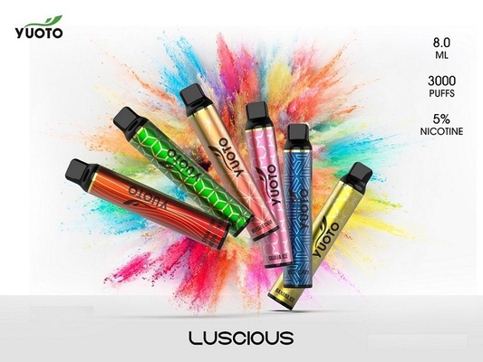 Los buenos sabores 8.0ml YUOTO 3000 soplan Vape disponible MSDS aprobado