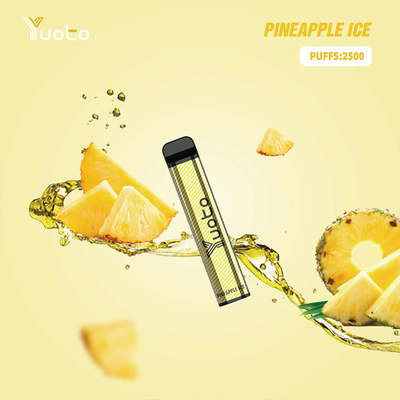 Nicotina disponible del vape el 5% de XXL 2500puffs YUOTO con sabor de la fruta