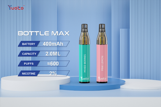 Tpd certificó el sabor multi máximo Mesh Coil Disposable de la botella 600puff 2.0ml de Yuoto