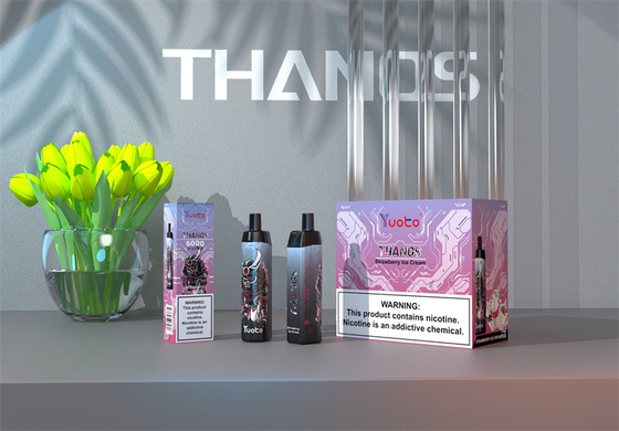 baya de la mezcla de la fresa del includingi de 5000 de los soplos de los thanos flavos de la bobina de la pluma disponible mech del vape gran