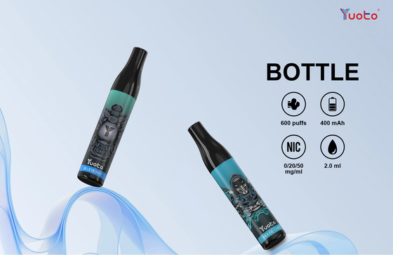 Original 600 Puffs 2% Nic Salt Yuoto Botella Desechable Vape 14 Sabores
