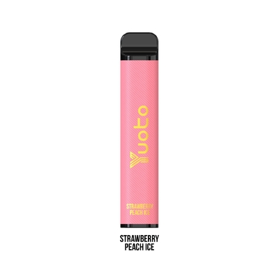 50mg Nicotina Yuoto Desechable E Cig 3500 Soplos Fresa Melocotón 1200mAh 9ml E Jugo
