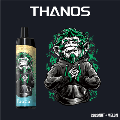 La vaina Yuoto Thanos 5000 de Vape sopla bobina líquida de la malla 650mAh de la nicotina 14ML E del flavo de la fruta recargable con el tipo C