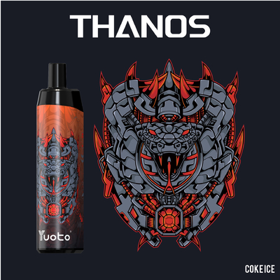 La vaina Yuoto Thanos 5000 de Vape sopla bobina líquida de la malla 650mAh de la nicotina 14ML E del flavo de la fruta recargable con el tipo C
