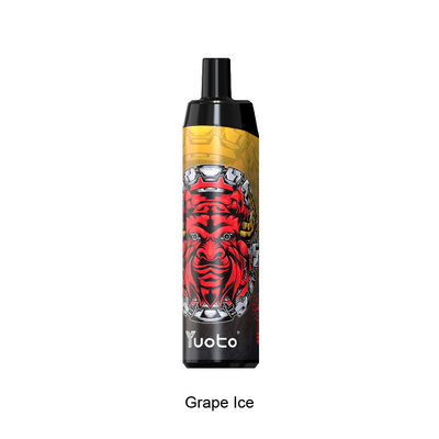 2022 Recién llegado Cigarrillo electrónico desechable Vape14ml E-Liquid 650mAh Batería Grape Ice para distribuidores de hojaldre