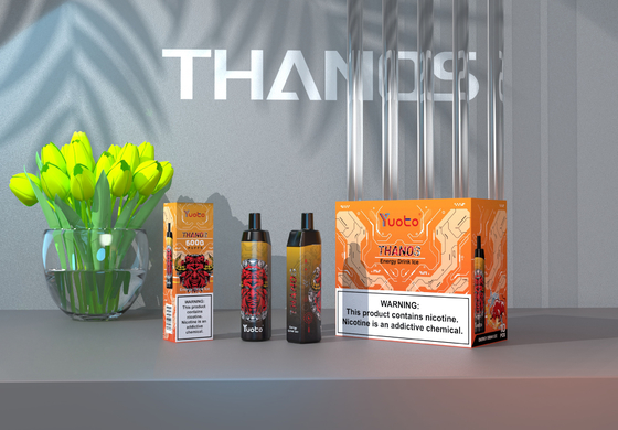 5000 Puffs Vape Pod desechable Sabor a melocotón Yuoto Thanos Mesh Coil 14ml Ejuice 650mAh Batería de fábrica de China