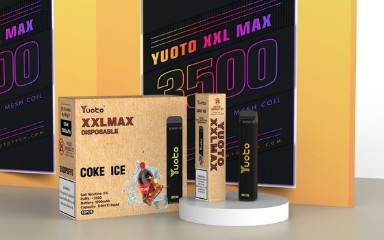 Original Yuoto vape pod XXL MAX 3500 Puffs E Cigarette coke sabores de hielo