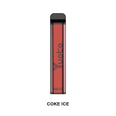 Yuoto xXL cigarrillo electrónico stick 2500 Puffs Desechable Vape Coke Ice 7ml apariencia elegante