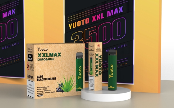 Yuoto Desechable Vape 3500 Puffs Fresa Frambuesa XXL Max Puff Plus para EAU