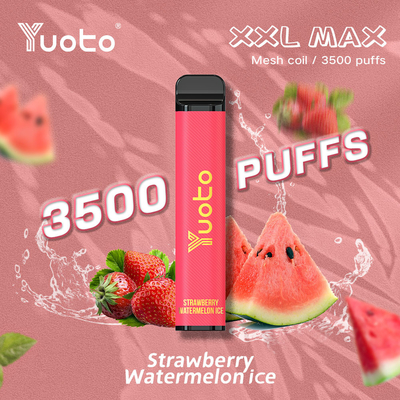 Kit de vape desechable Yuoto XXL MAX de 3500 bocanadas con bobina de malla sabores de fresa