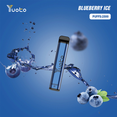 Envío rápido Yuoto XXL 2500puffs Cigarette 2500 Puff Vaping Device 7.0ml Eliquid 1200mAh Batería