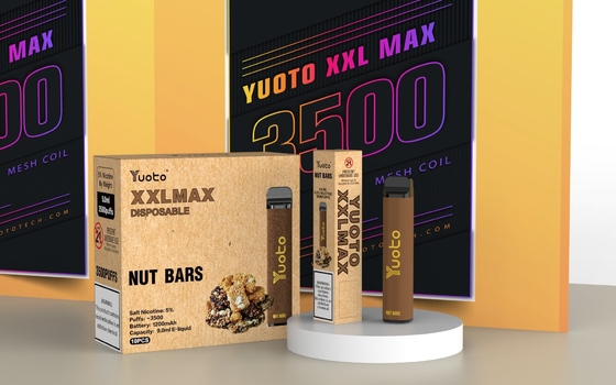 Dispositivo original de vaporizador de cigarrillos Yuoto E XXL MAX 3500 Kits de bocanadas Caramelo de maní