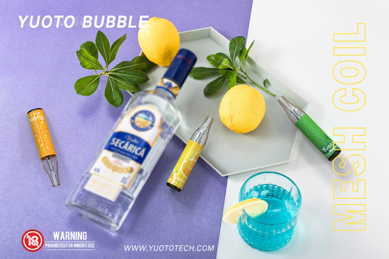 Modo de inicio manual 4000 soplos Yuoto Bubble Capacidad de jugo recargable 10ml