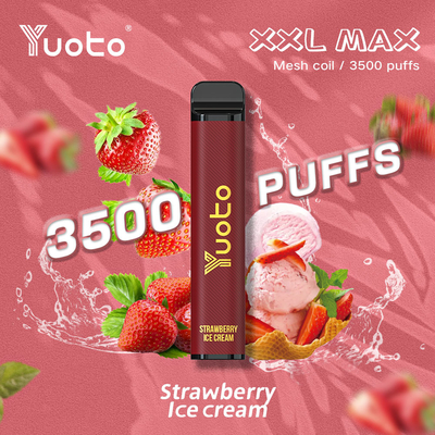 3500 Puffs Vape desechable al por mayor con 9ml E-Liquid 1200mAh Batería Mesh Coil Support Personalizar OEM ODM Factory