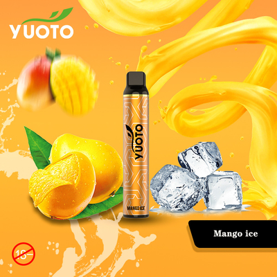 Fábrica al por mayor no recargable deliciosa de Yuoto 8.0ml Eliquid China de Vape de la vaina del equipo 3000 de la nicotina disponible del soplo 50mg