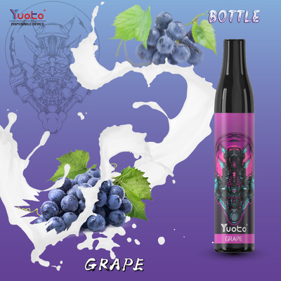 Nicotina disponible TPD Europa de Vape Pen Grape Ice Mesh Coil el 2% de los soplos de la botella 600 de YUOTO