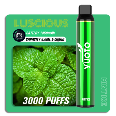 Pluma de Vape de la barra del soplo del sabor de la fruta del ODM del OEM, 8ml 3000 soplo Yuoto Vape disponible delicioso
