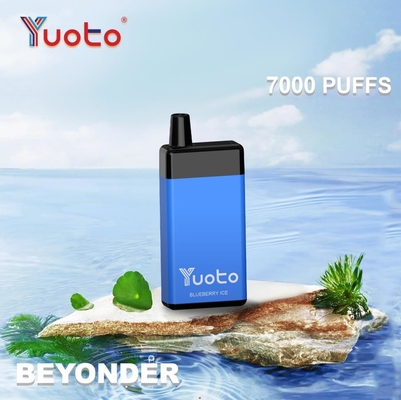 Original Yuoto Vapor desechable Beyonder 7000 Puffs Recargable de malla de bobina 15 sabores original