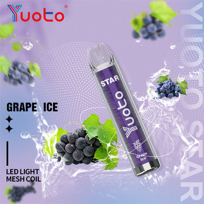 estrella disponible de Yuoto Vape de 3000 soplos 1.2ohm con 16 colores