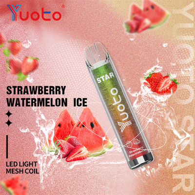 estrella disponible de Yuoto Vape de 3000 soplos 1.2ohm con 16 colores