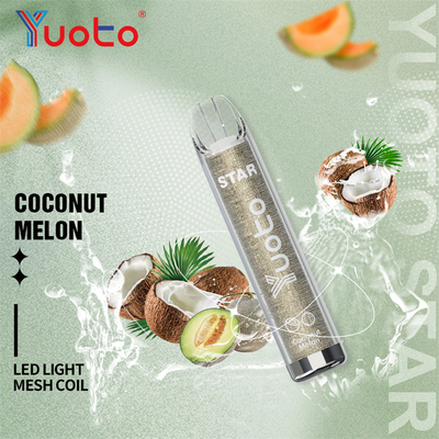 El LED brilla los soplos Vapes disponible de la estrella 3000 de Yuoto con nicotina del 5% 16 sabores de Hotsell