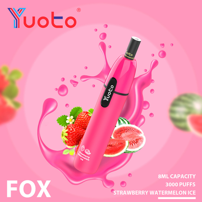 7.5ml prellenó la estrella disponible líquida de E Yuoto que sopla Vape 3000 FCC de 1000mAh RoHS