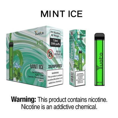 Dispositivo de vapeo de 2500 puffs para el mercado OEM/ODM