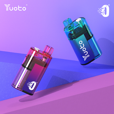 Yuoto 0° Vapor de una sola vez con 0% 2% 5% de nivel de nicotina