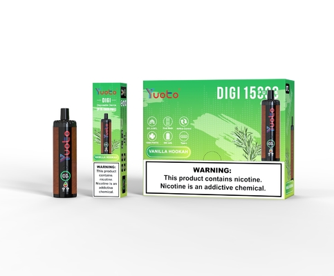 Yuoto DIGI 15000 Puffs Daul Mesh Coil Vape 20 ML Vape desechable
