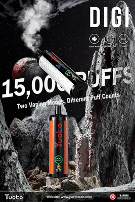 Yuoto DIGI 15000 Puffs YUOTO Vapor desechable doble malla bobina Dos modos