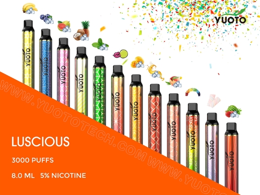 Soplo delicioso del cigarro de la vaina 1350mAh de los vapes 8ml de la pluma del shisha de los soplos del vape 3000 del cigarrillo de Yuoto e del vape disponible