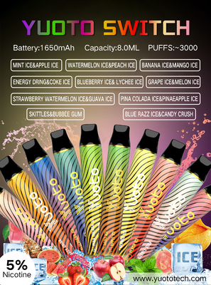 2 sabores 3000 soplos Vape disponible ninguna aprobación de MSDS que se escapa FDA