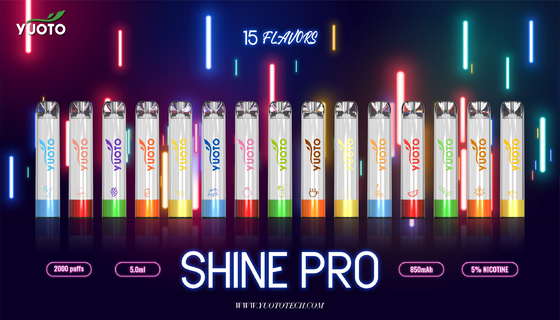 850mah los soplos Vape disponible de la batería 2000 brillan el favorable líquido de 5ml E