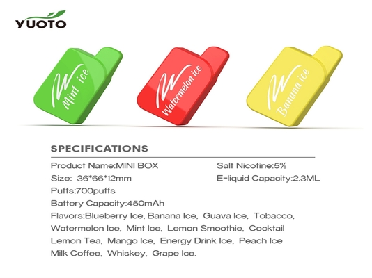 15 sabores 700 soplan certificado de Vape 2.3ML E Juice Capacity EMC ROHS