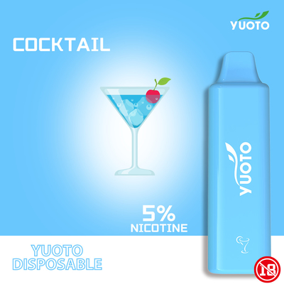 Línea cuadrada del FAVORABLE 1500puff 2-5%Mg E cig disponible ELEGANTE de YUOTO con la batería 800mAh