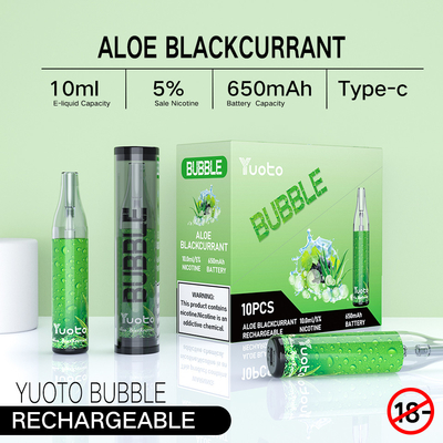 Tipo burbujas cargables de C Yuoto, 4500puff Dispossble Ecigratetes Vape